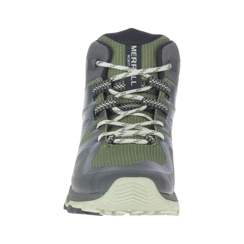 Chaussures Randonnée Merrell MQM Flex 2 Mid GORE-TEX Vert Olive/Grise Homme | W.T.QKIE